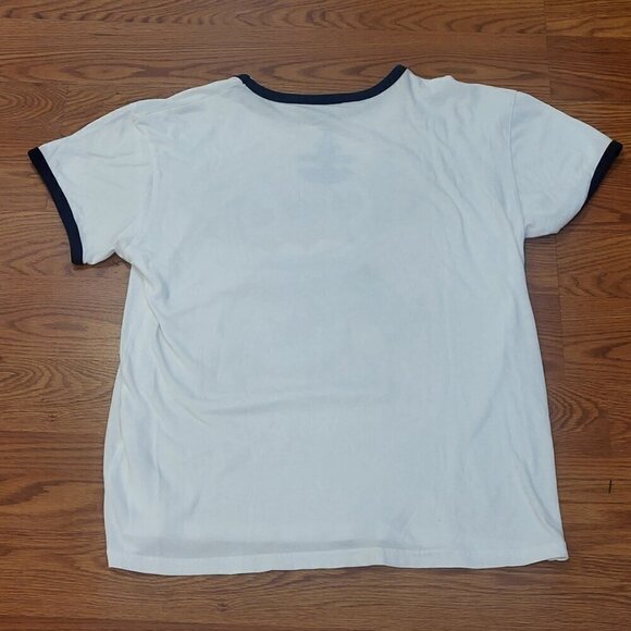 DISNEY LILO & STITCH Youth XL Size 14/16 White Shirt Spray Paint Graphic - Picture 9 of 9